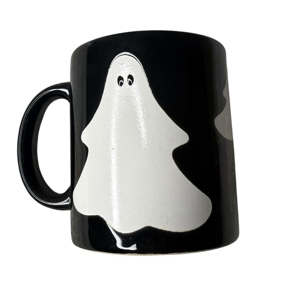 Vintage Waechtersbach Black Ghost Coffee‎ Mug ~ Spain ~ Halloween Mug - Picture 1 of 6